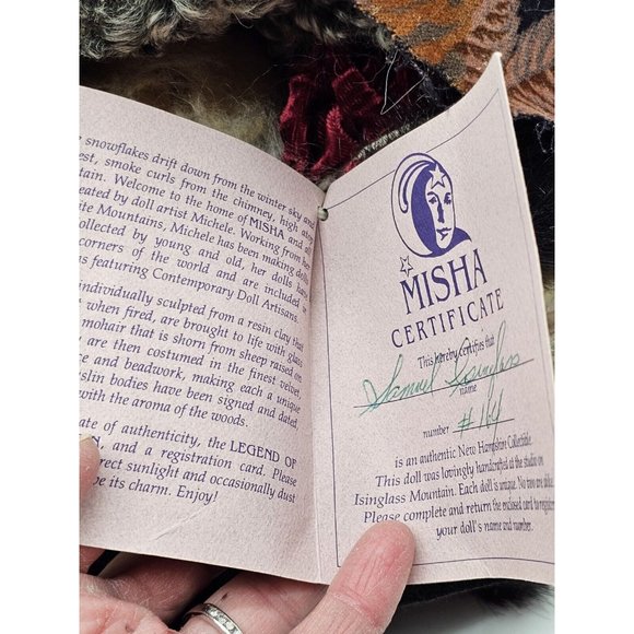 Collectible Santa Elf Handmade By Misha Contemporary Dolls NH COA OOAK - Picture 9 of 16